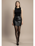 Mini Jupe En Cuir