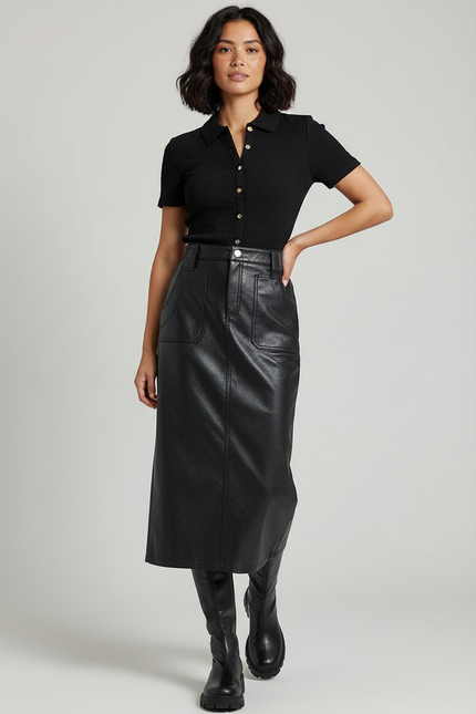 Jupe Cuir Tendance