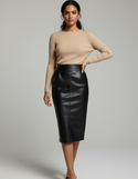 Jupe Crayon Cuir