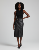 Jupe Midi Cuir