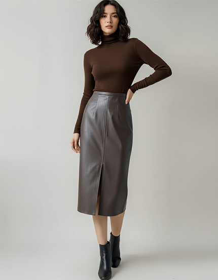 Jupe En Cuir Serré