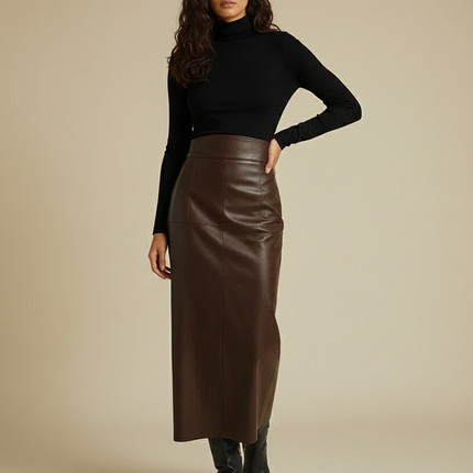 Collection image for: Jupe Longue Cuir