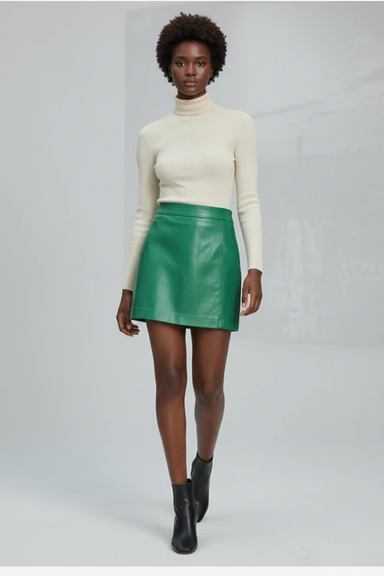 Jupe Cuir Agneau