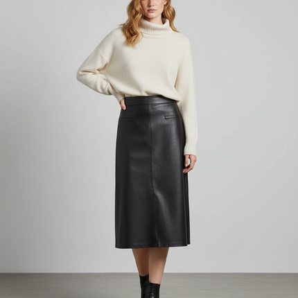Collection image for: Jupe Midi Cuir