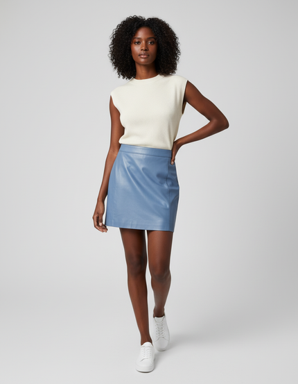 Jupe En Cuir D'Agneau