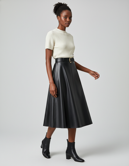 Jupe Cuir Genou