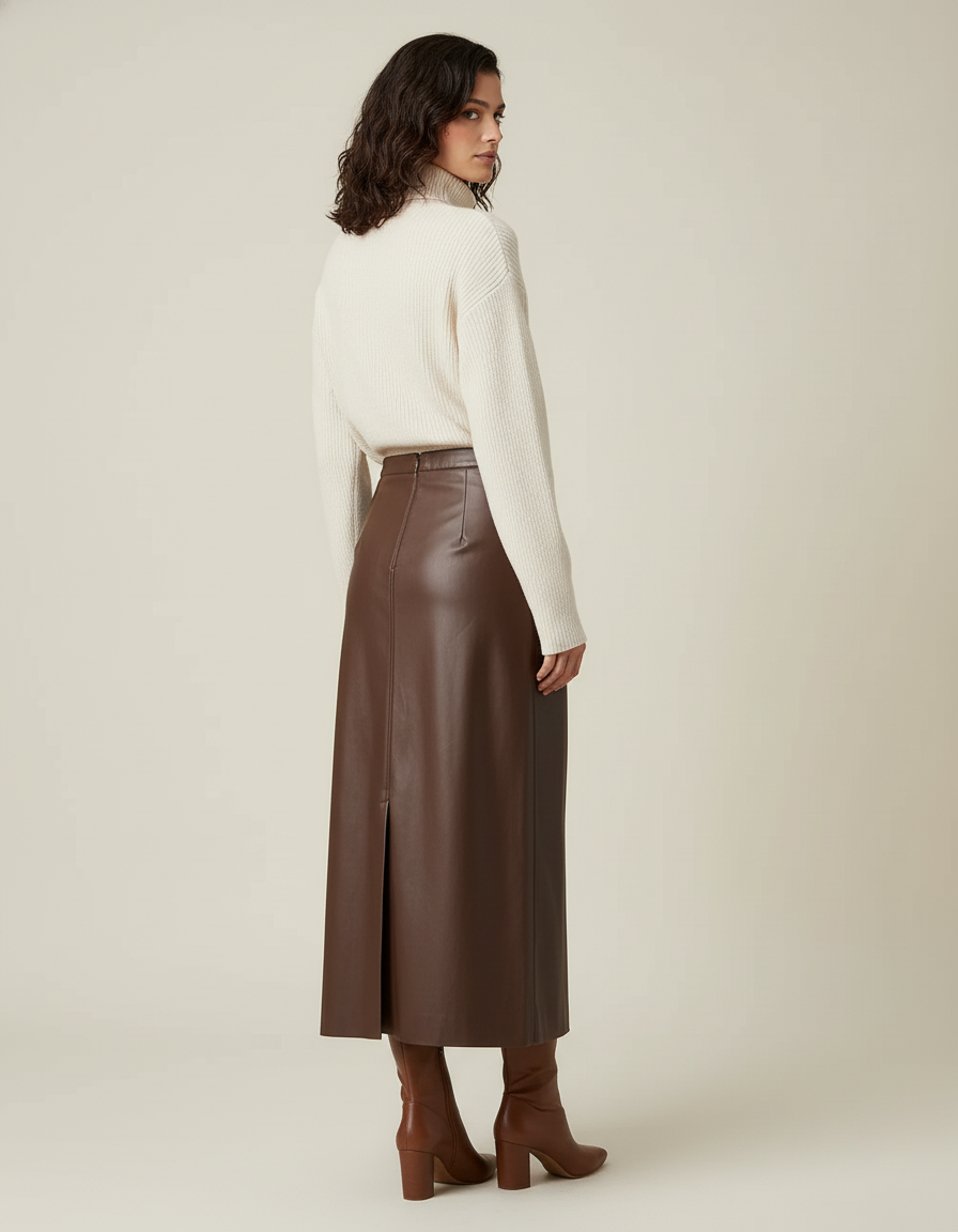 Jupe Tube Cuir