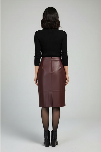 Jupes Crayon En Cuir