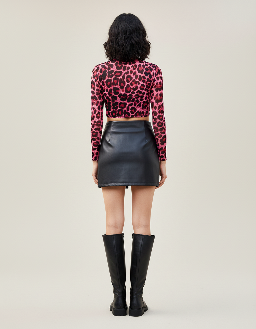 Jupe Moulante Cuir