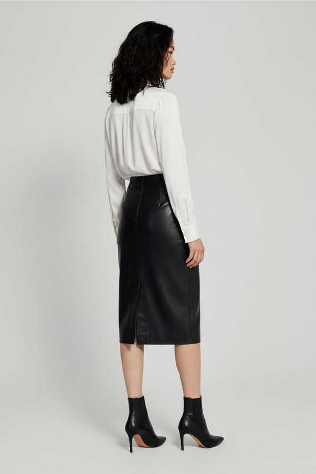 Jupe Cuir Fermeture Eclair