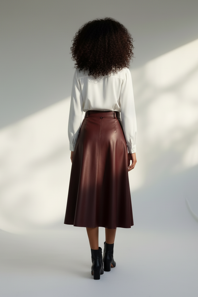 Jupe Cloche Cuir