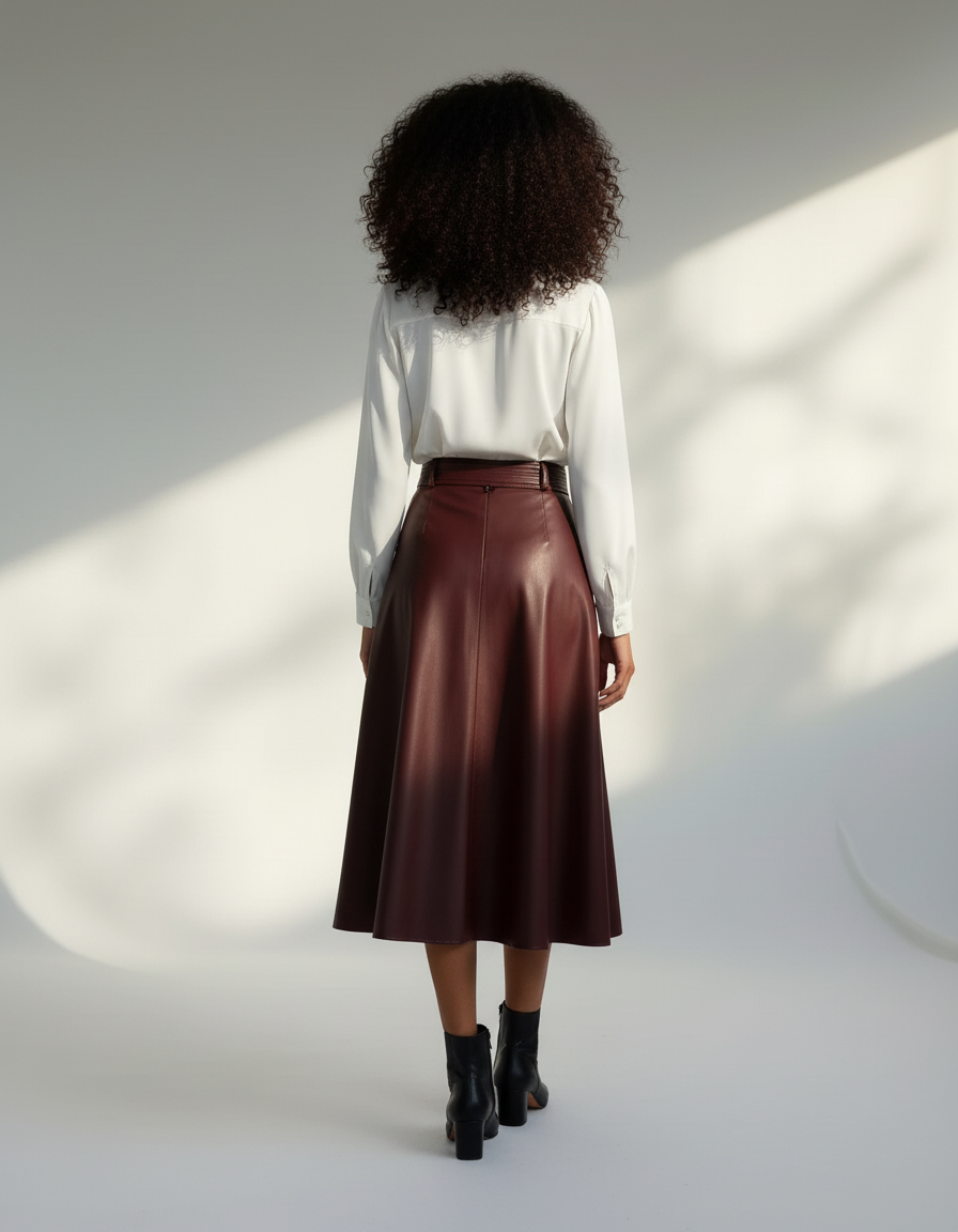 Jupe Cloche Cuir
