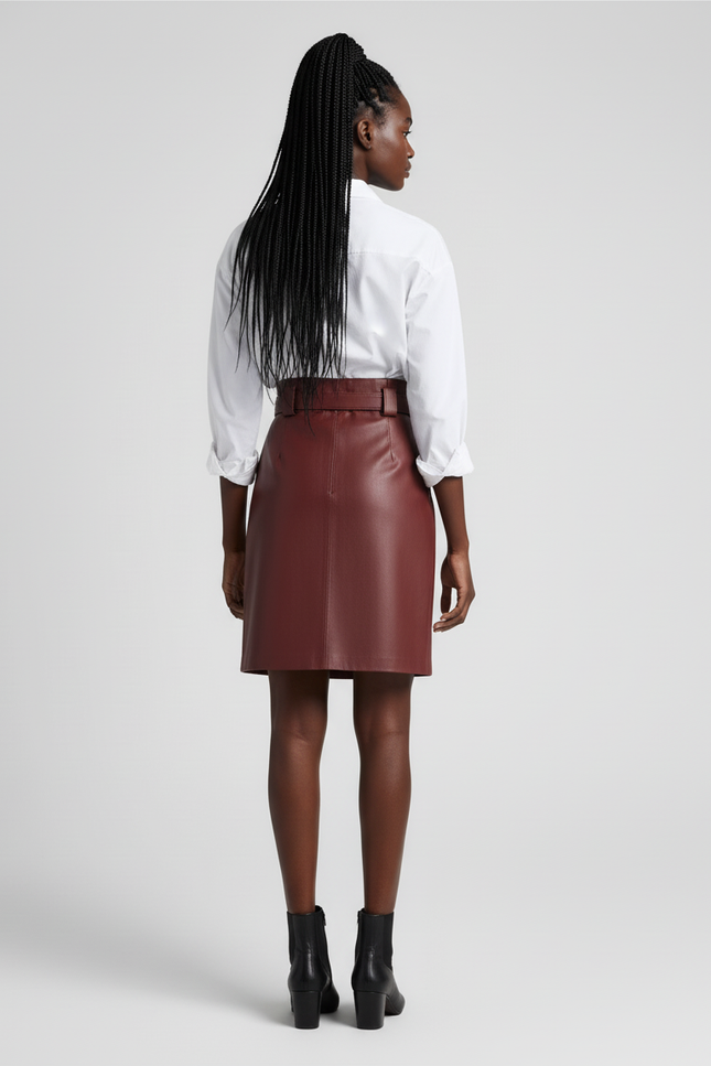 Jupe Cuir Brillant