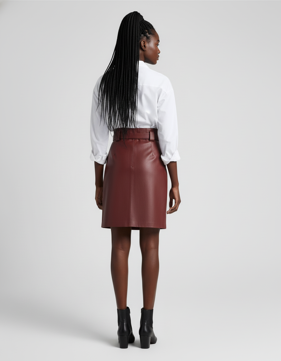 Jupe Cuir Brillant
