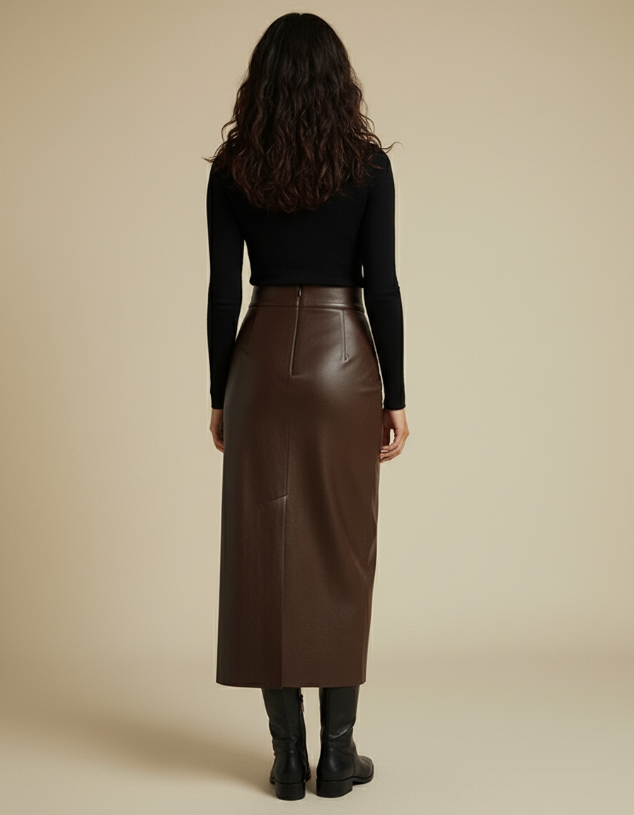 Jupe Cuir Grande Taille