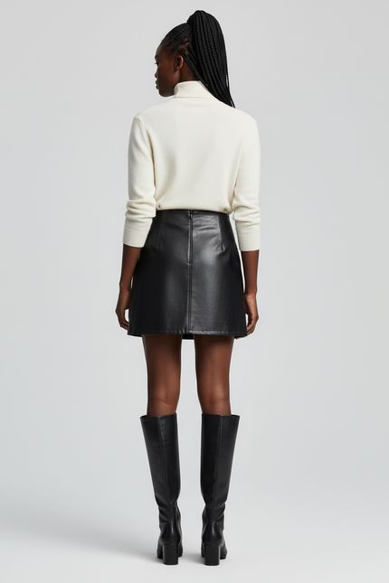 Jupe Cuir Veritable