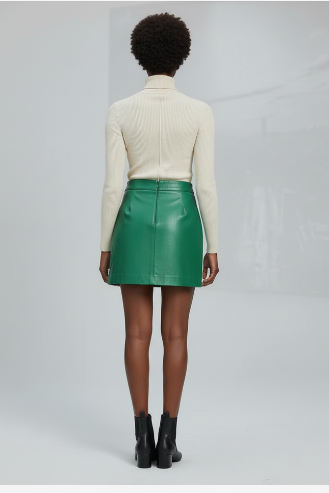 Jupe Cuir Agneau