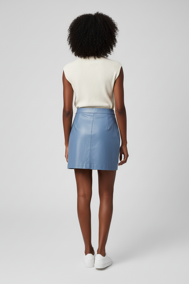 Jupe En Cuir D'Agneau