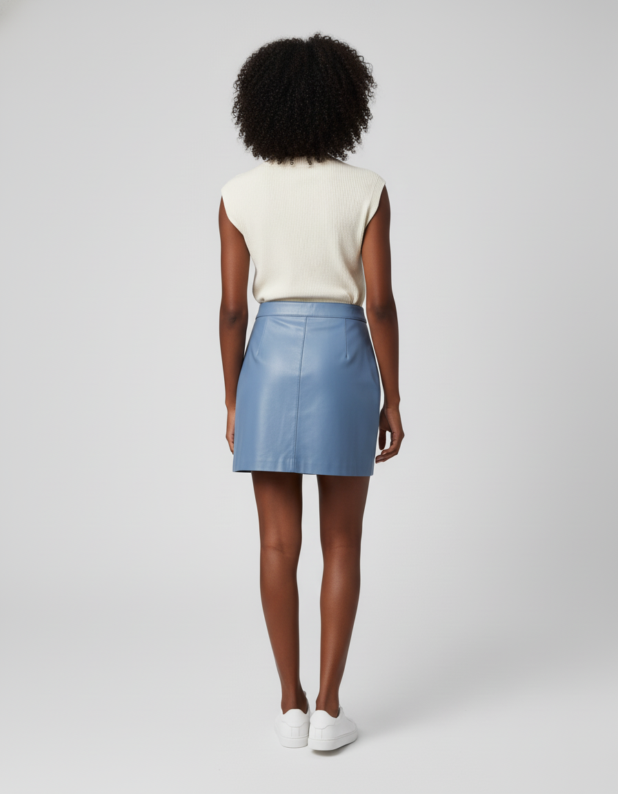 Jupe En Cuir D'Agneau