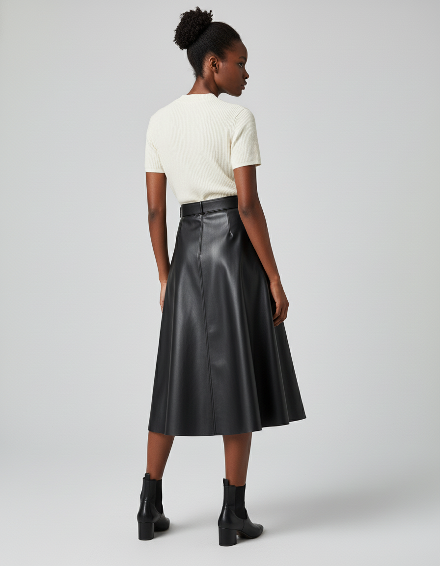 Jupe Cuir Genou