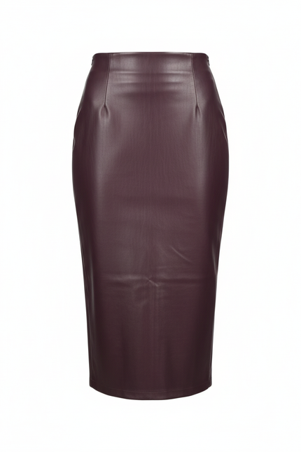 Jupe Burgundy Cuir