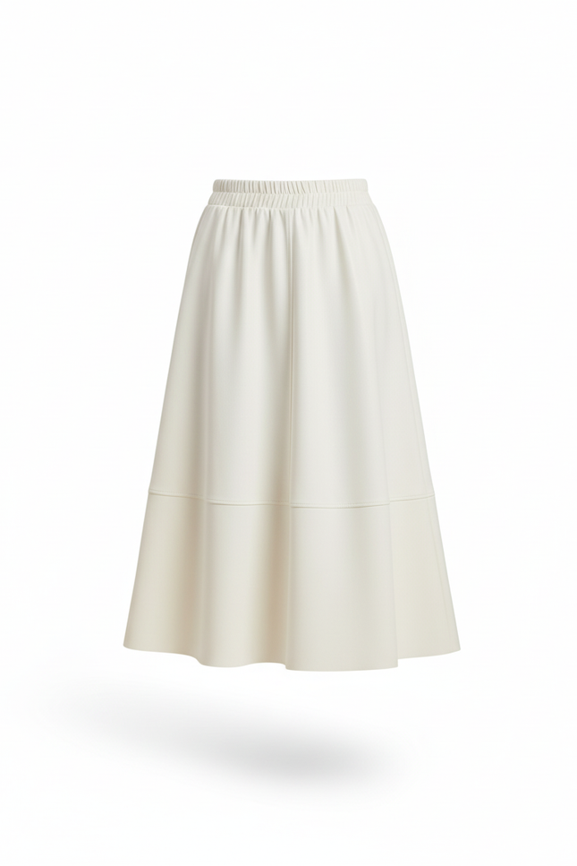 Jupe Midi Effet Cuir