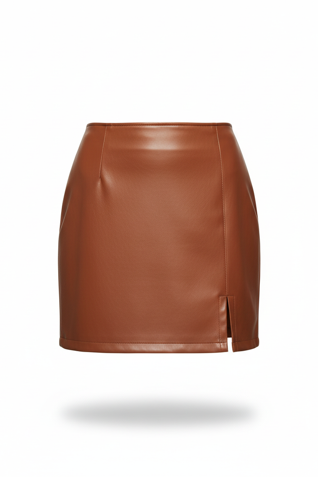 Jupe Camel Cuir