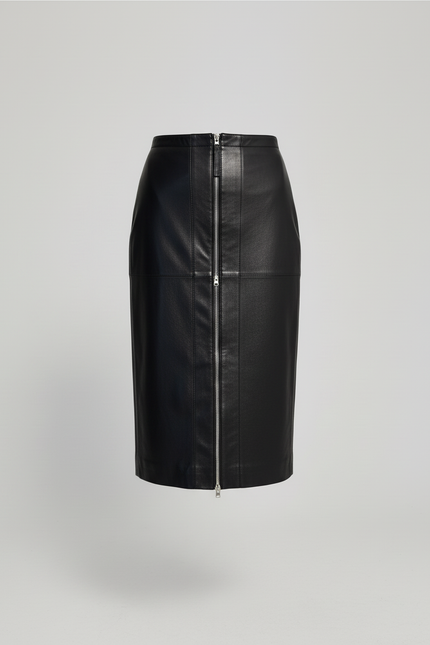 Jupe Cuir Fermeture Eclair