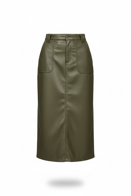 Jupe Cuir Elastique