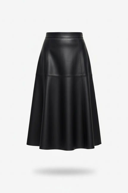 Jupe Corolle Cuir