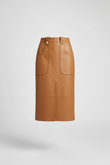 Jupe En Cuir Avec Fermeture