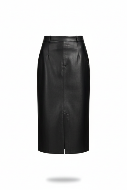 Jupe Longue Cuir Fendue
