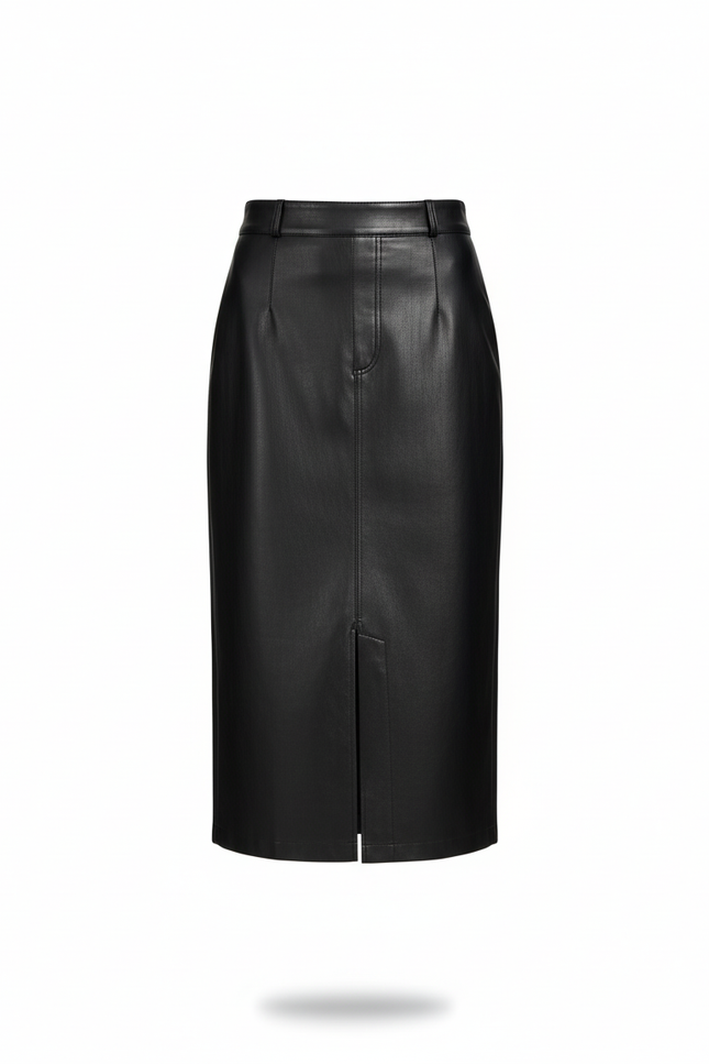 Jupe Longue Cuir Fendue