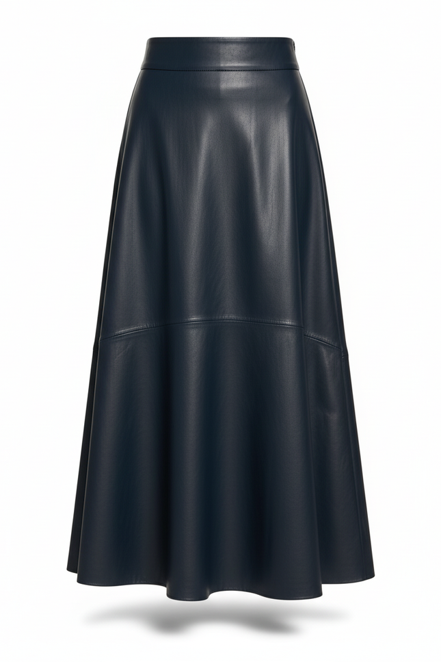 Jupe Cuir Marine