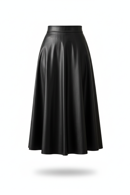 Jupe Noire En Cuir