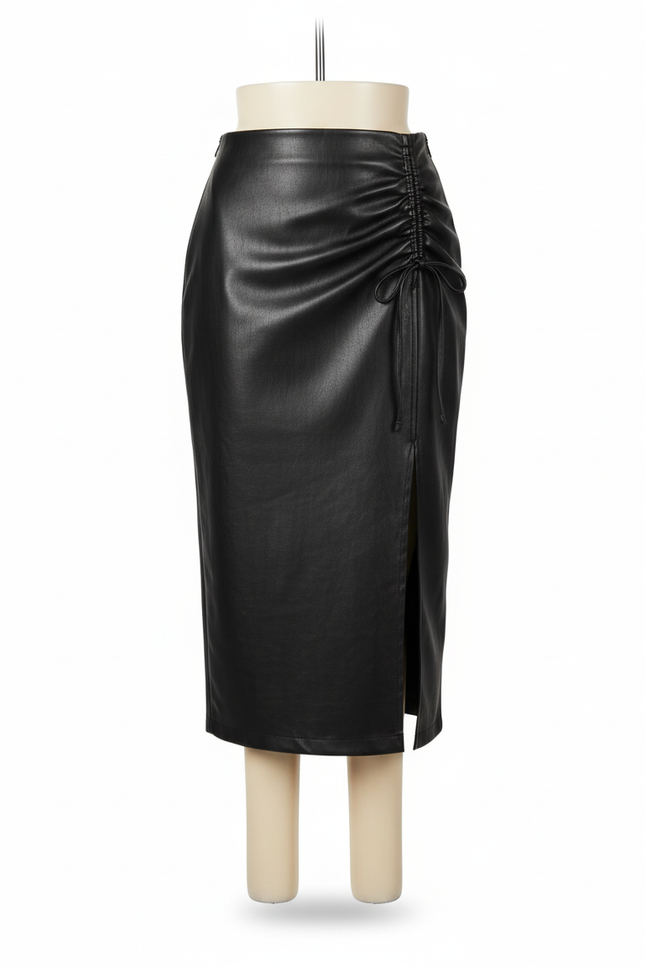 Jupe Crayon Cuir Femme