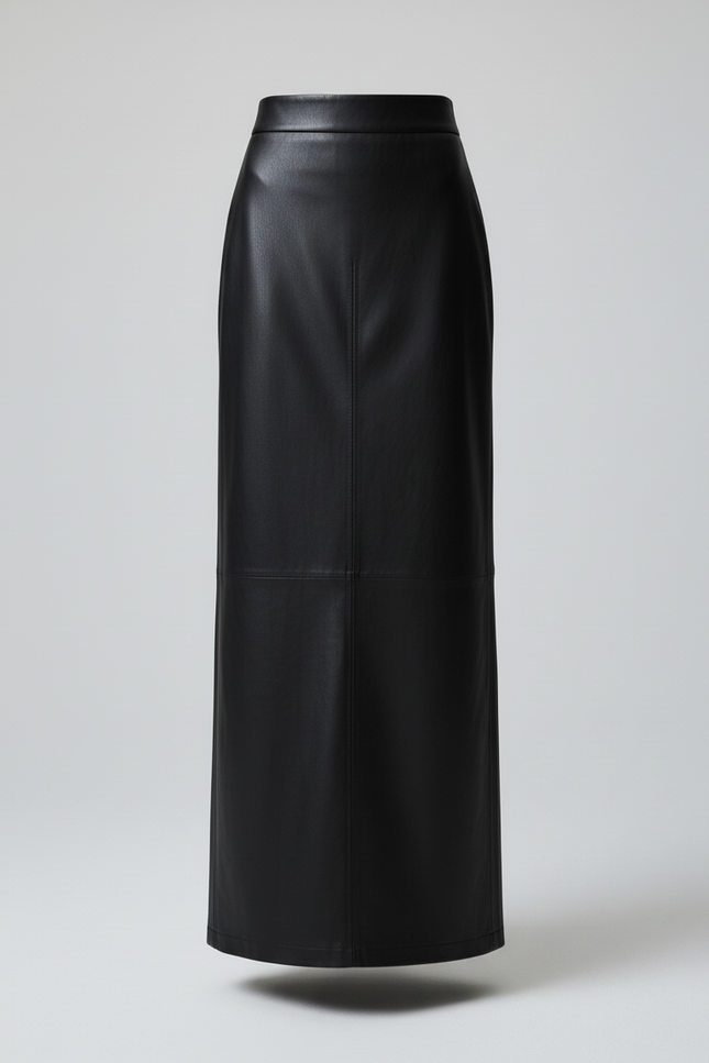 Jupe Crayon Longue Cuir