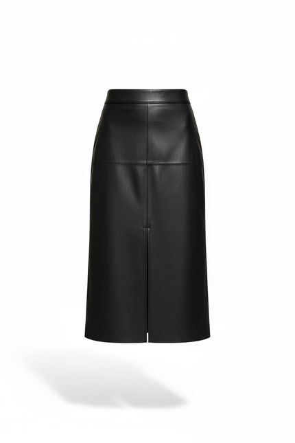 Jupe Cuir Noire Femme