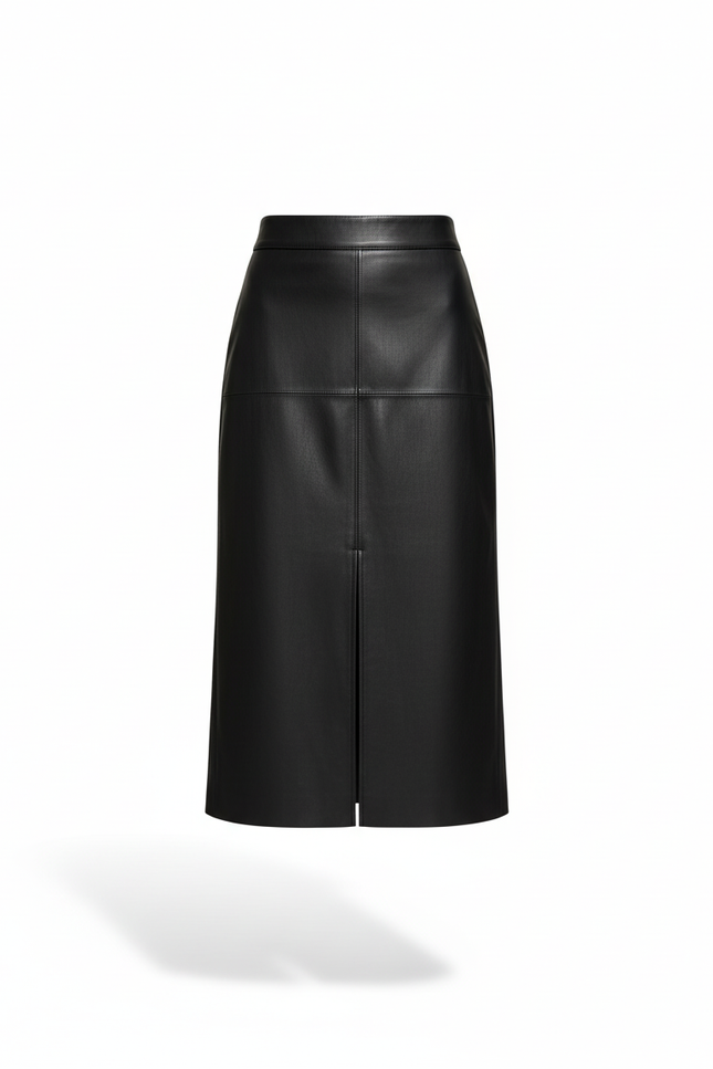 Jupe Cuir Noire Femme
