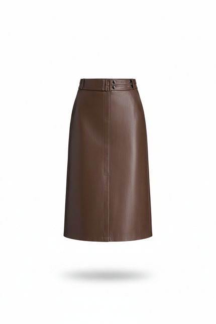 Jupe En Cuir Longue Crayon