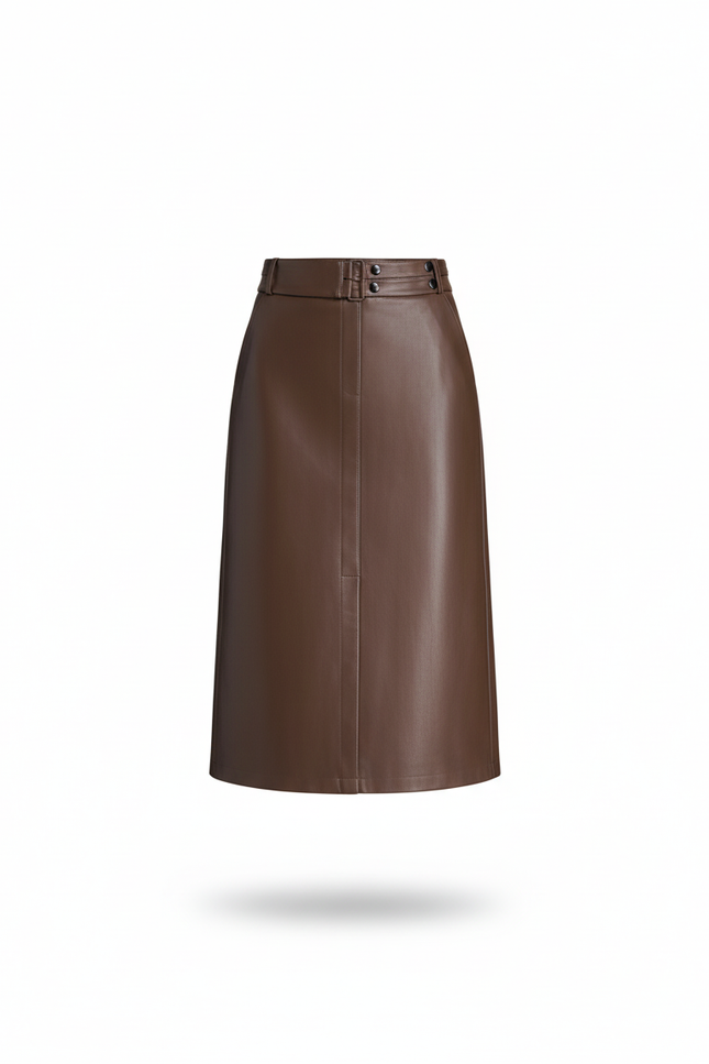Jupe En Cuir Longue Crayon