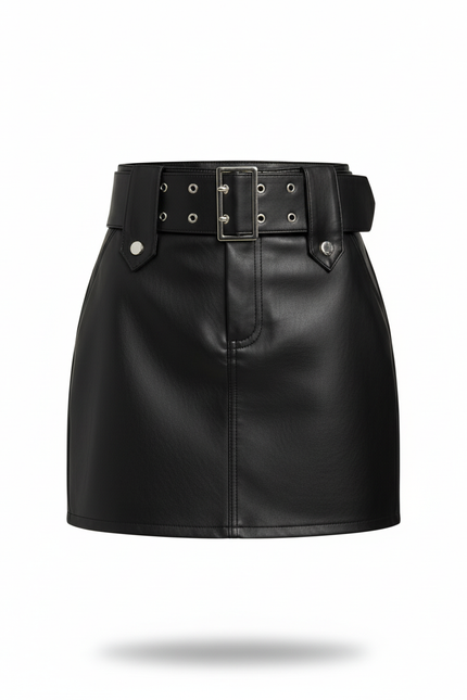 Jupe Cuir Ceinture