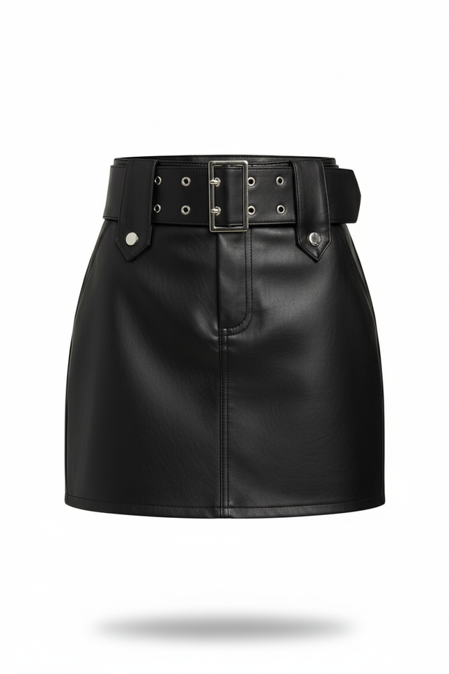 Jupe Cuir Ceinture