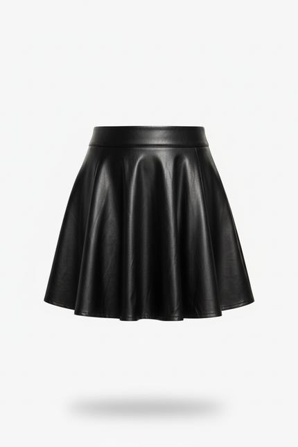 Jupe En Cuir Patineuse