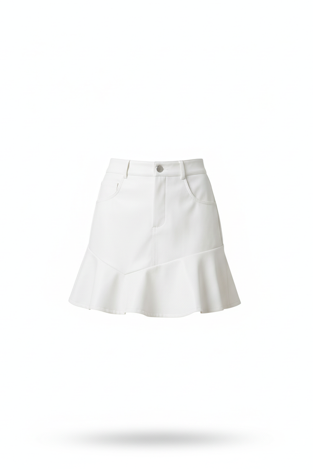 Jupe Cuir Blanche