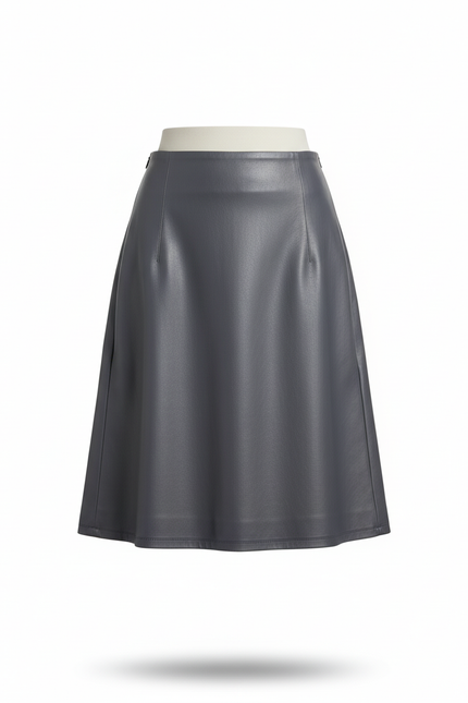 Jupe Trapeze Cuir Femme