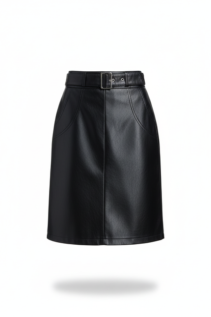 Jupe Simili Cuir Genoux