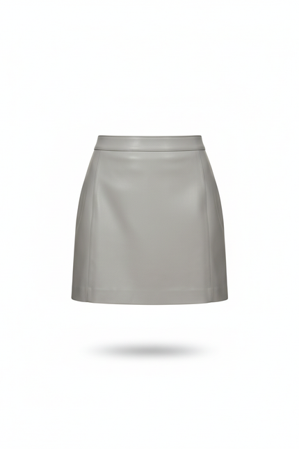 Jupe En Cuir Et Bottines